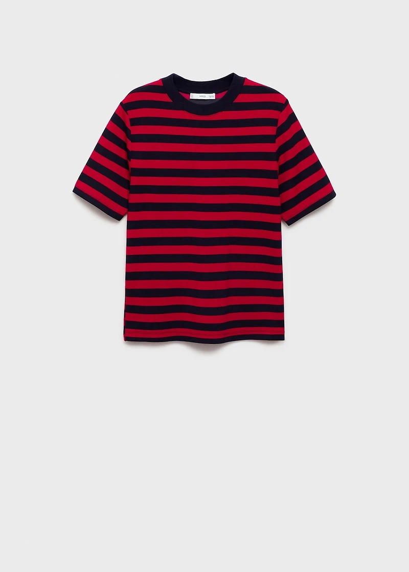 Striped short-sleeved t-shirt