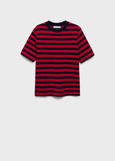 Striped short-sleeved t-shirt