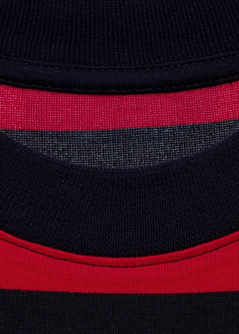 Striped short-sleeved t-shirt