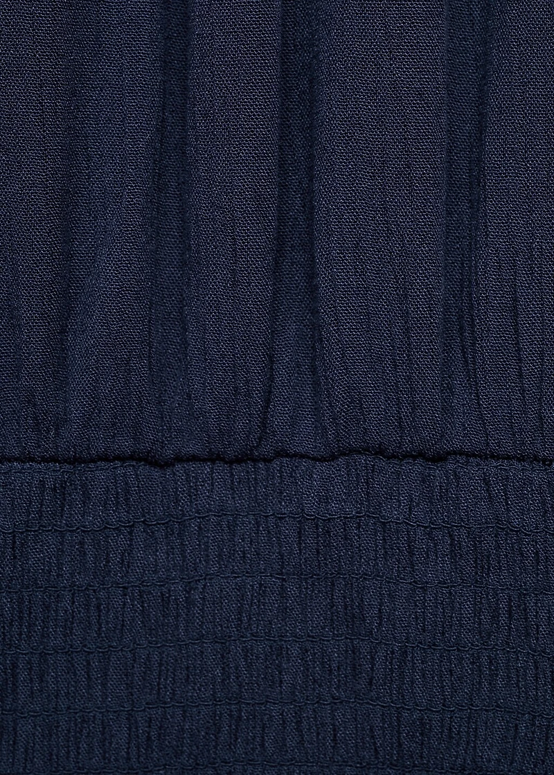 Asymmetrical pleated dress