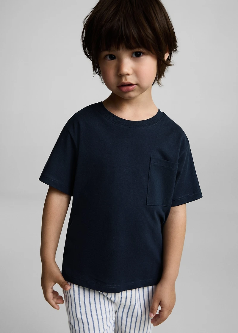 Pocket cotton T-shirt