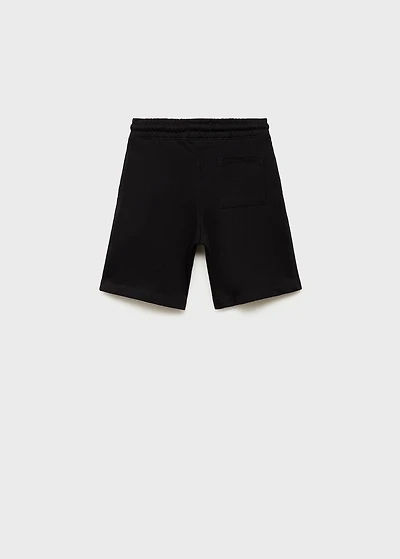 Cotton shorts with drawstring