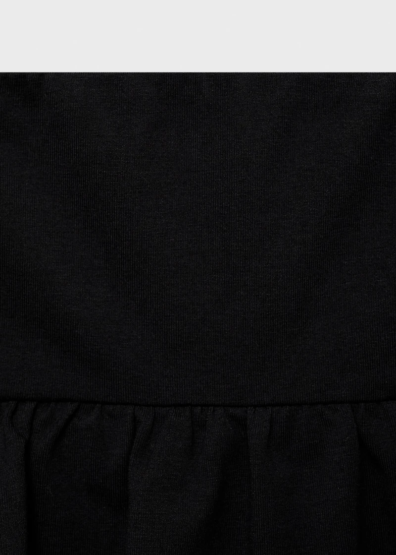 Ruffled mini-skirt pants