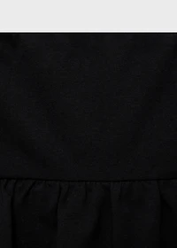 Ruffled mini-skirt pants