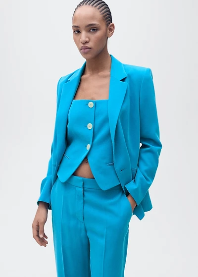 Straight suit trousers