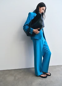 Straight suit trousers