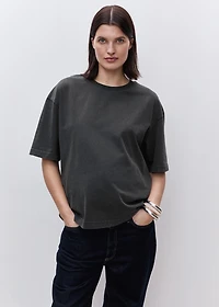 Oversized cotton maternity t-shirt