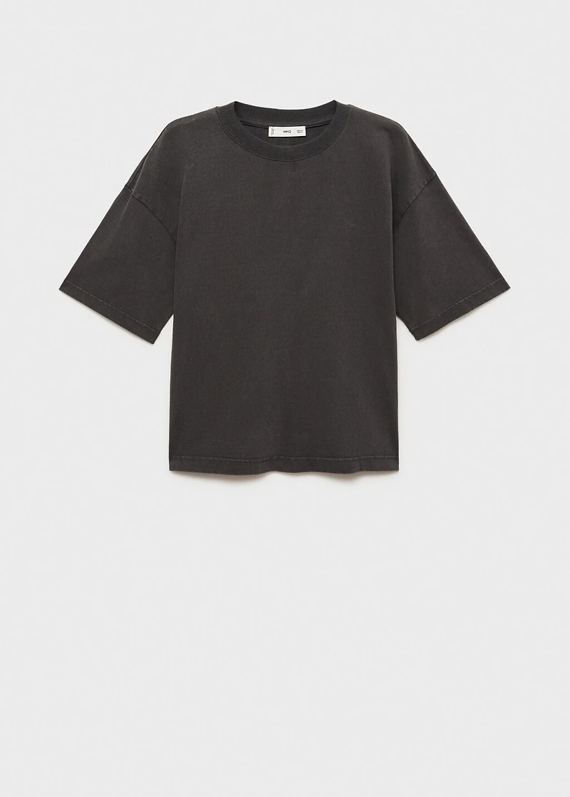 Oversized cotton maternity t-shirt