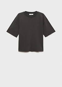 Oversized cotton maternity t-shirt