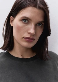 Oversized cotton maternity t-shirt