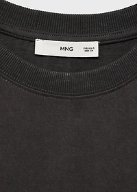 Oversized cotton maternity t-shirt