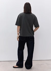 Oversized cotton maternity t-shirt