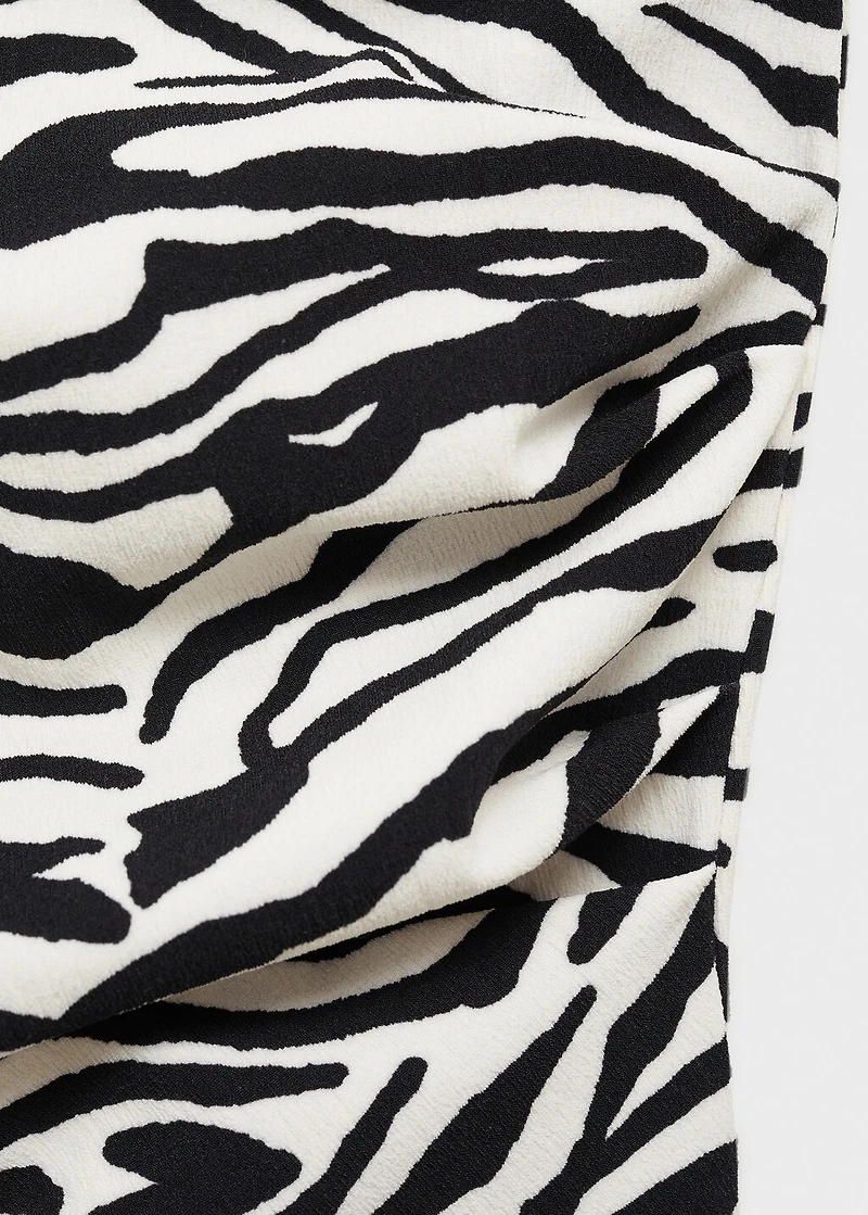 Draped sleeveless t-shirt