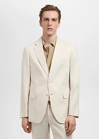 Amalfi 100% linen slim-fit suit blazer