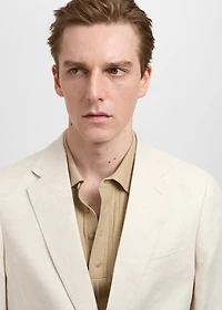 Amalfi 100% linen slim-fit suit blazer