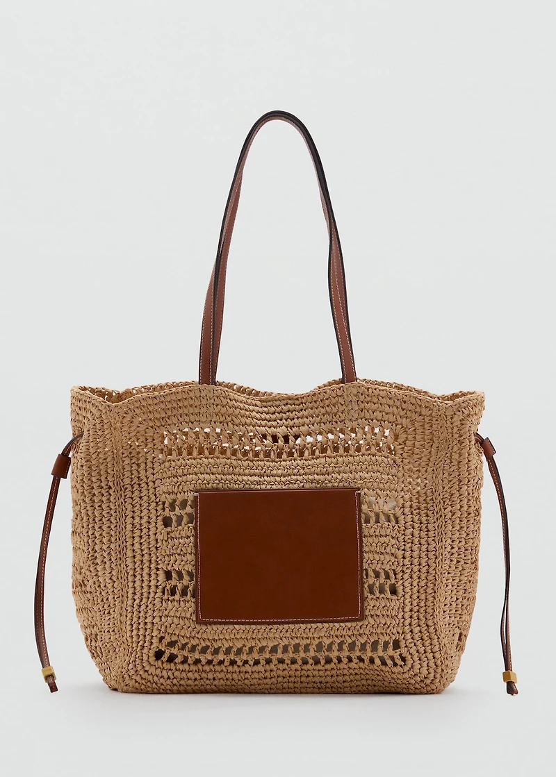 Natural fibre shopper bag