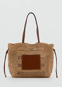 Natural fibre shopper bag