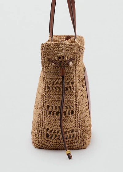 Natural fibre shopper bag