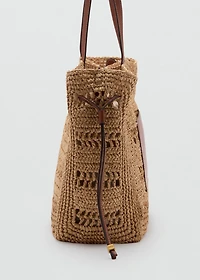 Natural fibre shopper bag