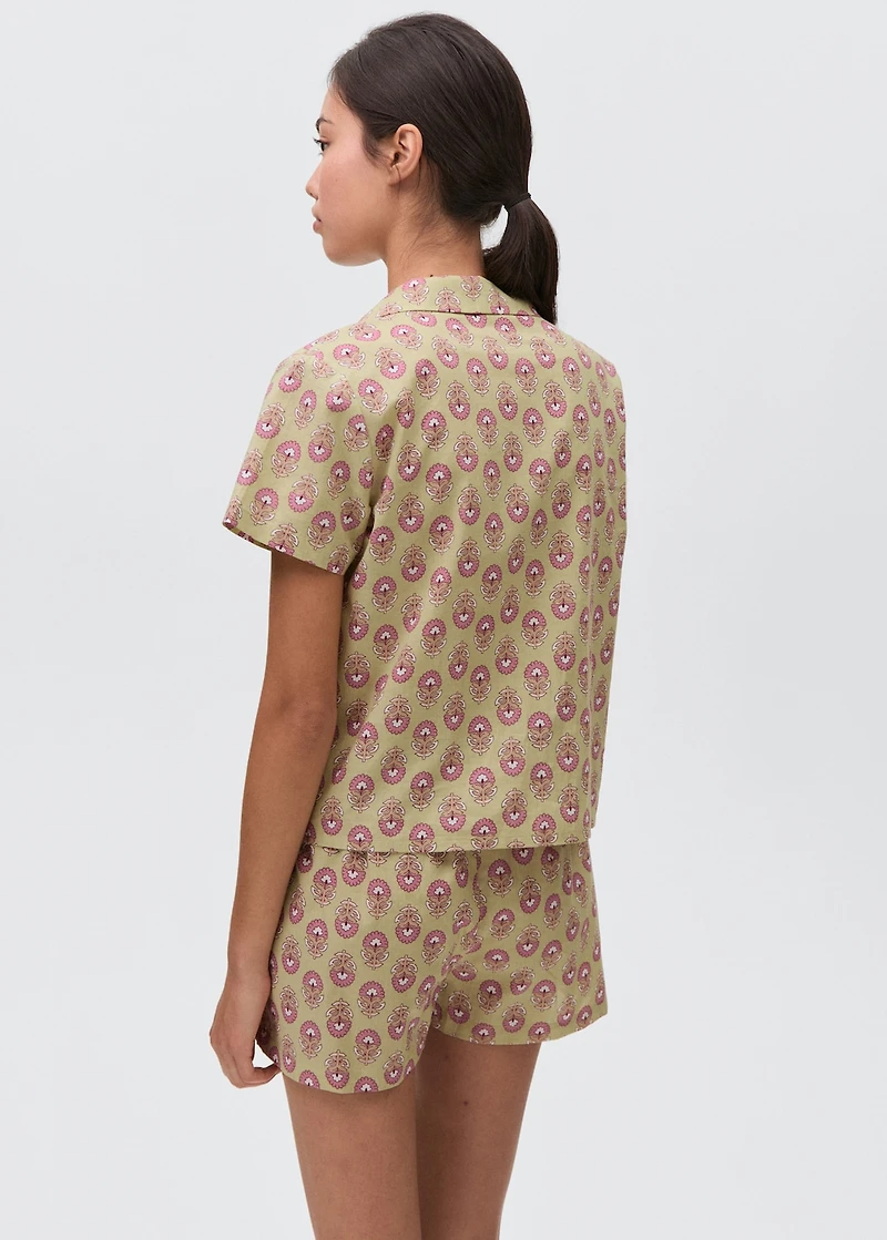 Printed cotton pyjama pack