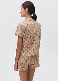 Printed cotton pyjama pack