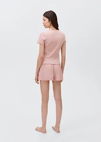 Short ribbed pyjama