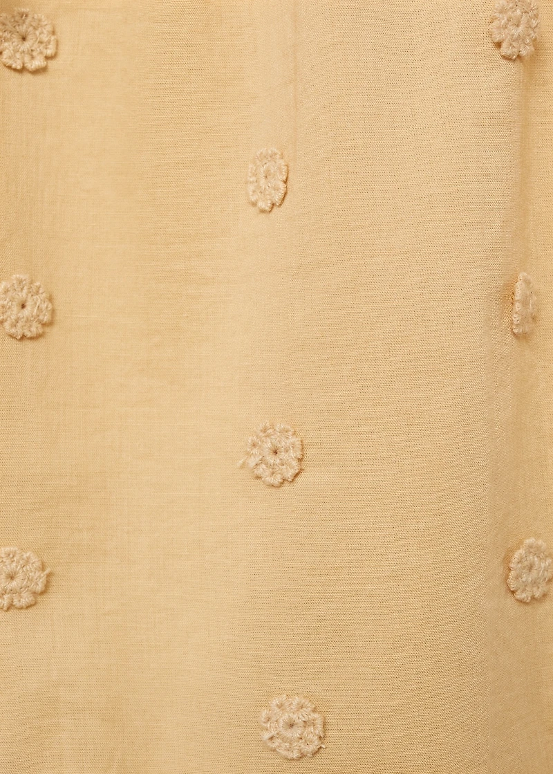 Long pants with embroidered details