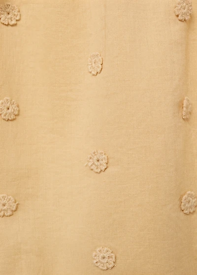 Long pants with embroidered details