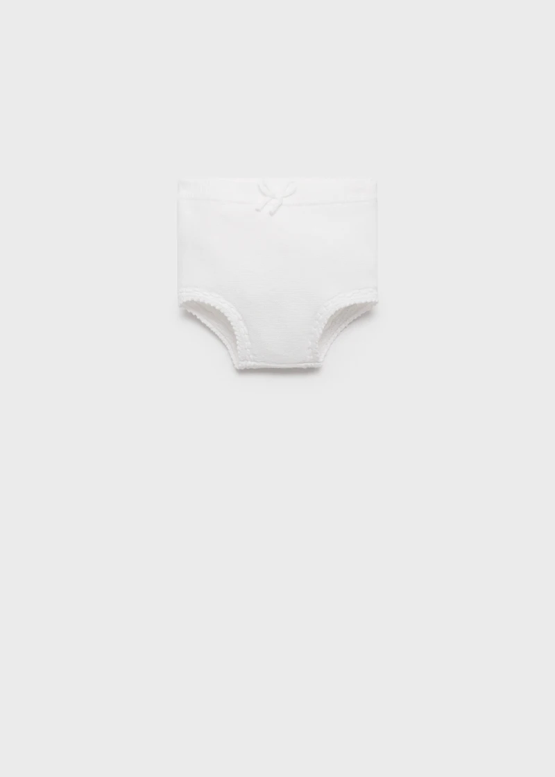 Cotton knitted shorts