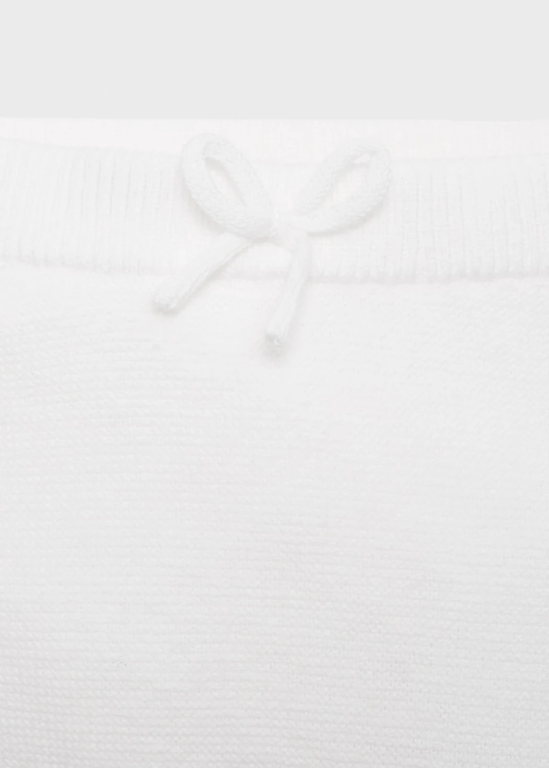 Cotton knitted shorts