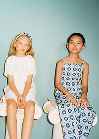 Ruffled printed blouse