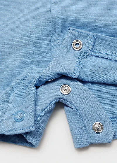 Short cotton dungarees