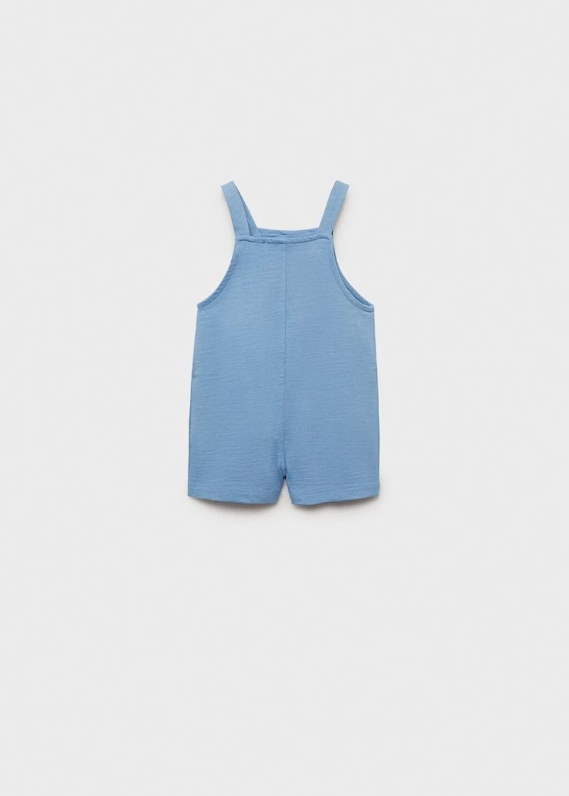 Short cotton dungarees