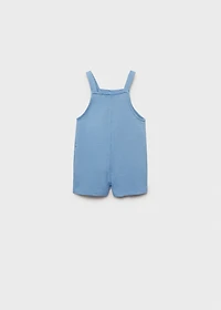 Short cotton dungarees