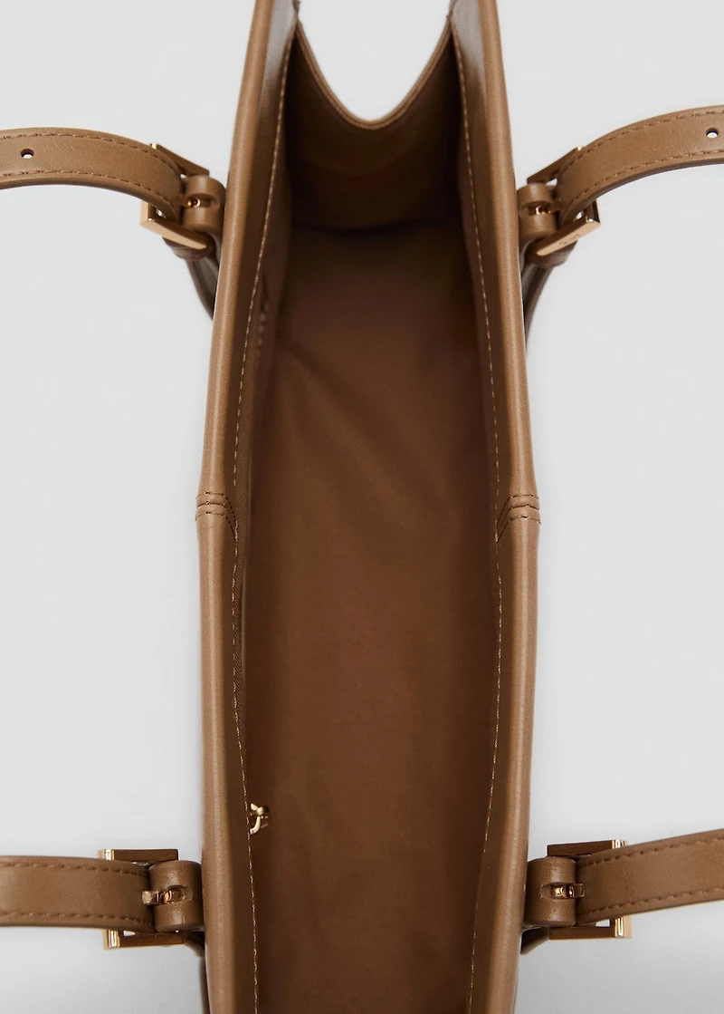 Shoulder bag with buckles