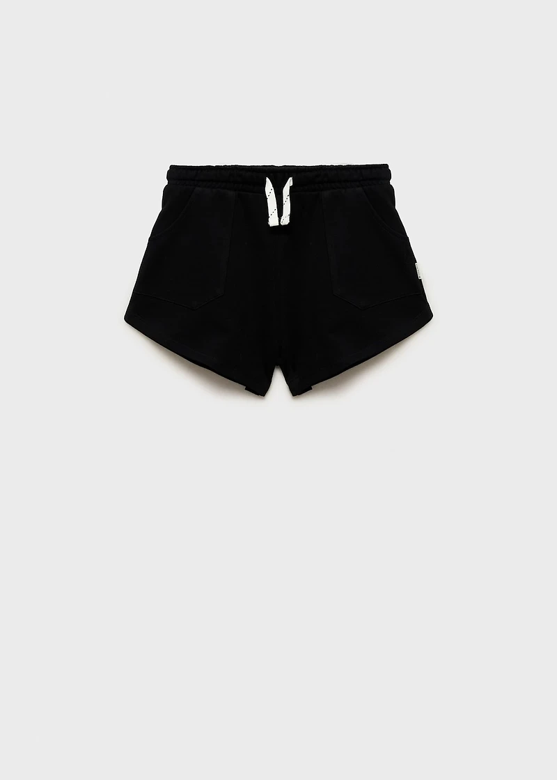 Cotton shorts with elastic waist