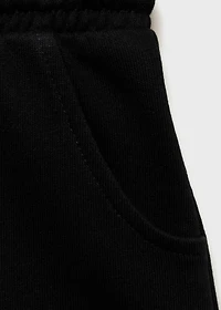 Cotton shorts with elastic waist