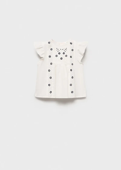 Embroidered details blouse