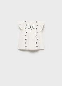 Embroidered details blouse