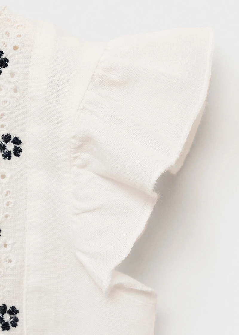 Embroidered details blouse
