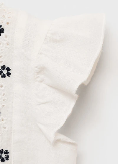 Embroidered details blouse