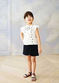 Embroidered details blouse