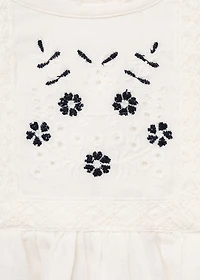 Embroidered details blouse