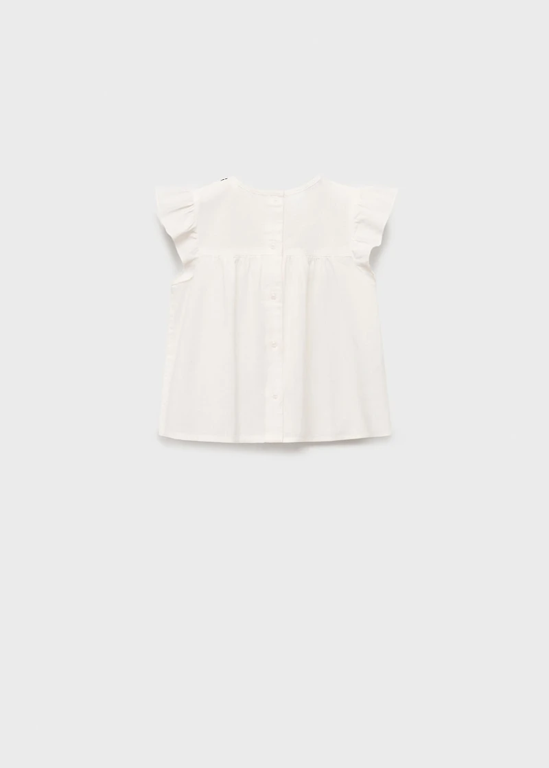 Embroidered details blouse