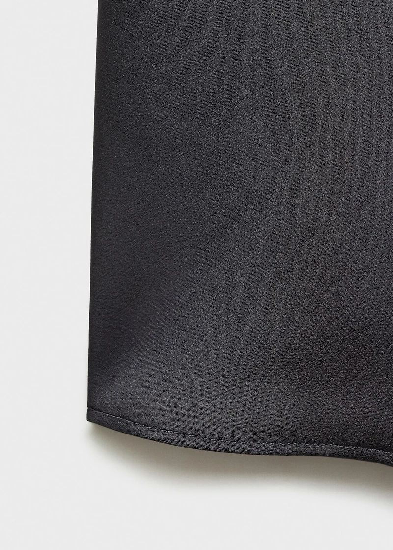 Satin top with straps