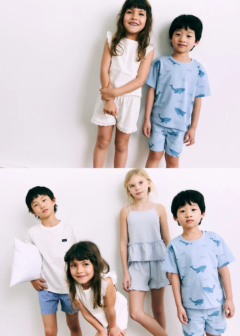 Floral cotton pyjamas