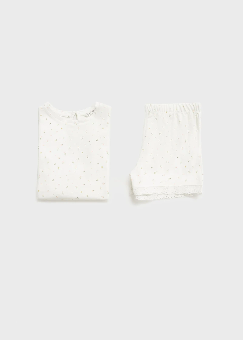 Floral cotton pyjamas