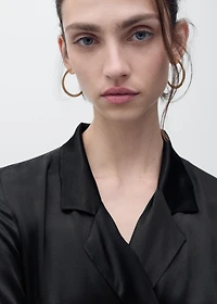 Wrap midi-dress with knot