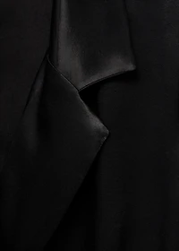 Wrap midi-dress with knot