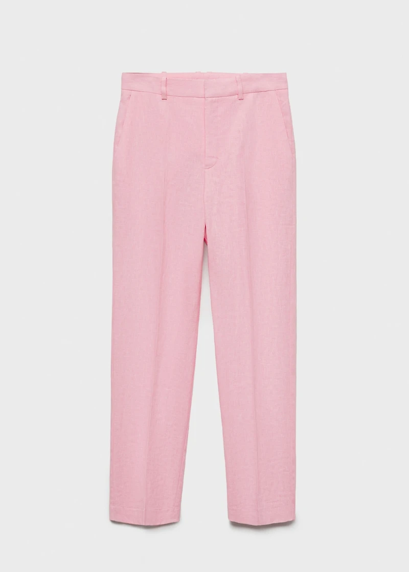 Linen suit trousers